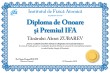 Diploma de onoare si Premiul IFA (Alexei ZUBAREV)