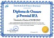 Diploma de onoare si Premiul IFA (Tudor CIOBANU)