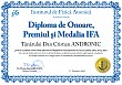 Diploma de onoare, Premiul si Medalia IFA (Dan Cristian ANDRONIC)