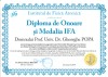 Diploma de onoare(Professor Doctor Gheorghe POPA)