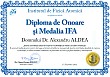 Diploma de onoare si Medalia IFA (Doctor Alexandru Aldea)