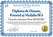 Diploma de onoare, Premiul si Medalia IFA (Sebastian Florin DUMITRU)