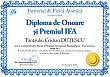 Diploma de onoare si Premiul IFA (Cristian DUTESCU)