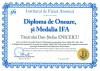 Diploma de onoare si Premiul IFA (Dan-Ștefan ENICEICU)