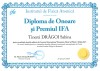Diploma de onoare si premiul IFA (DRAGOI Sabina)