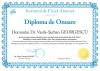 Diploma de onoare (Doctor Vasile-Şerban GEORGESCU)