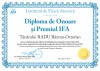 Diploma de onoare si premiul IFA (RADU Razvan-Octavian)