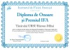 Diploma de onoare si premiul IFA (URSU Razvan-Mihai)