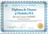 Diploma de onoare si premiul IFA (Cosmin ANDREI)
