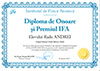 Diploma de onoare si premiul IFA (Radu ANDREI)