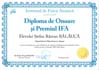 Diploma de onoare si premiul IFA (Ștefan BALĂUCĂ)