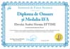 Diploma de onoare si premiul IFA (Andrei Horațiu EFTIME)