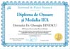 Diploma de onoare (Doctor Gheorghe DINESCU)