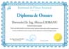 Diploma de onoare si premiul IFA (Dr. Eng. Mircea CIOBANU)