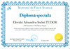 Diploma de onoare si premiul IFA (Alexandru-Andrei TUDOR)